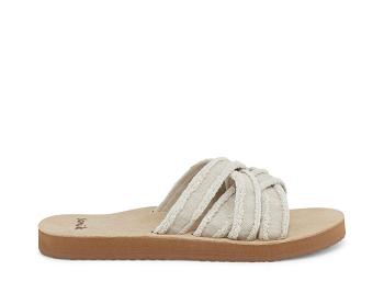 Sanuk Fraidy Badtofflor Sandaler Dam Beige | Sverige 489KOR